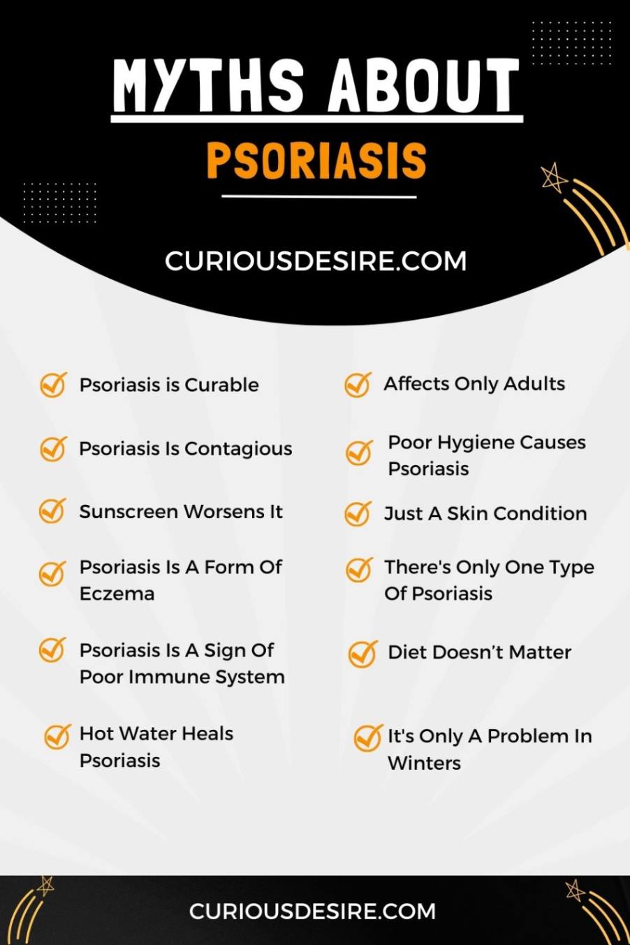 12 Myths About Psoriasis Infographic 