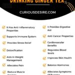 15 Benefits Of drinking Ginger Tea Before Bed Infographic