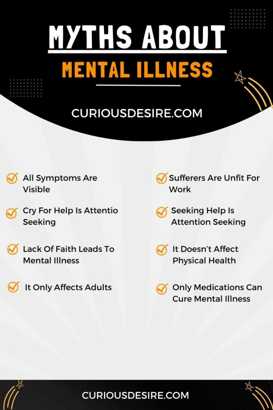 8 Myths About Mental Illness Infographic