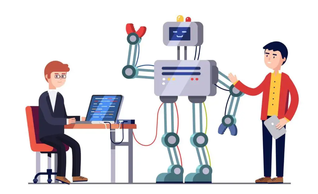 Humans are incorporating softwares in robot 