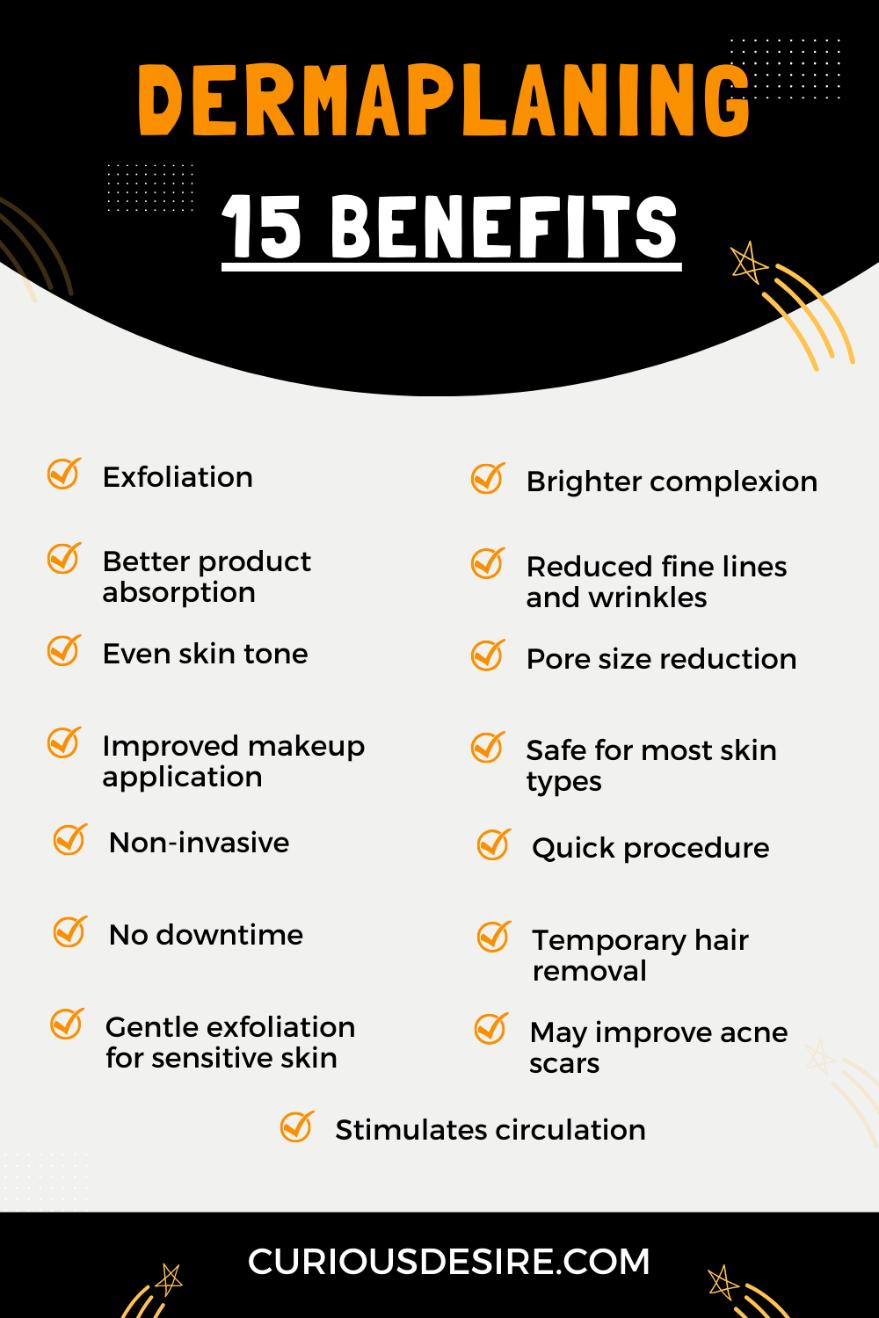 Benefit Of Dermaplaning - Infographic