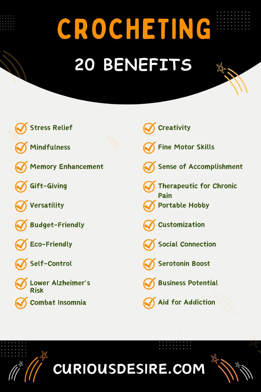 Benefits Of Crocheting -Infographic