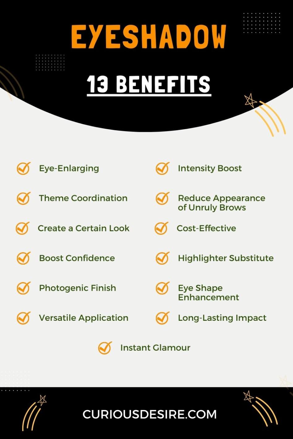 Benefits Of Eyeshadow - Infographic