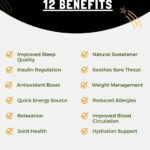 Benefits Of Honey Before Bed - Infographic