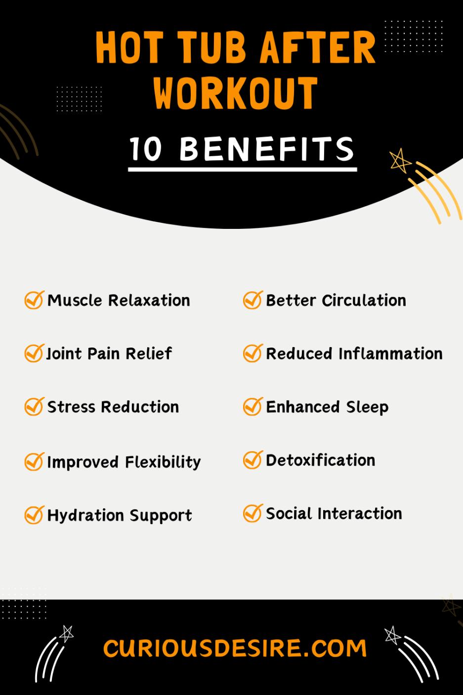 Benefits Of Hot Tub After Workout - Infographic