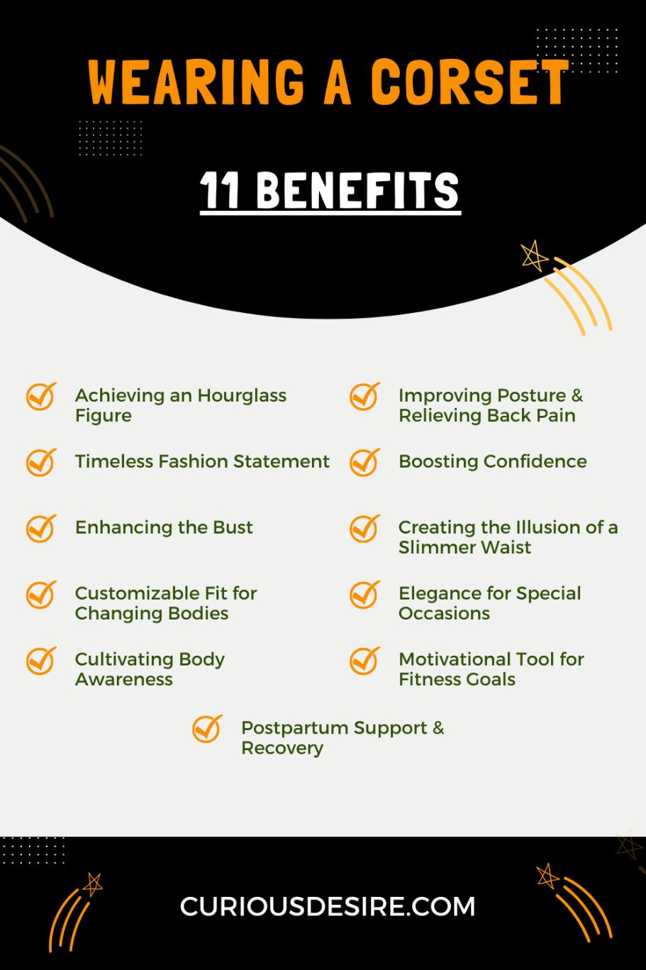 Benefits Of Wearing A Corset - Infographic