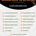 Benefits of Drinking Green Tea Before Bed infographic