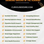 Benefits of Drinking Greens in the Morning infographic