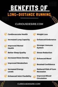 Benefits of Long-Distance Running infographic