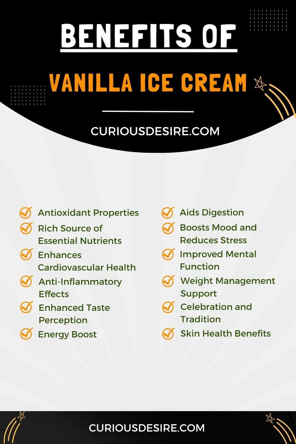 12 Common Benefits of Vanilla Ice Cream