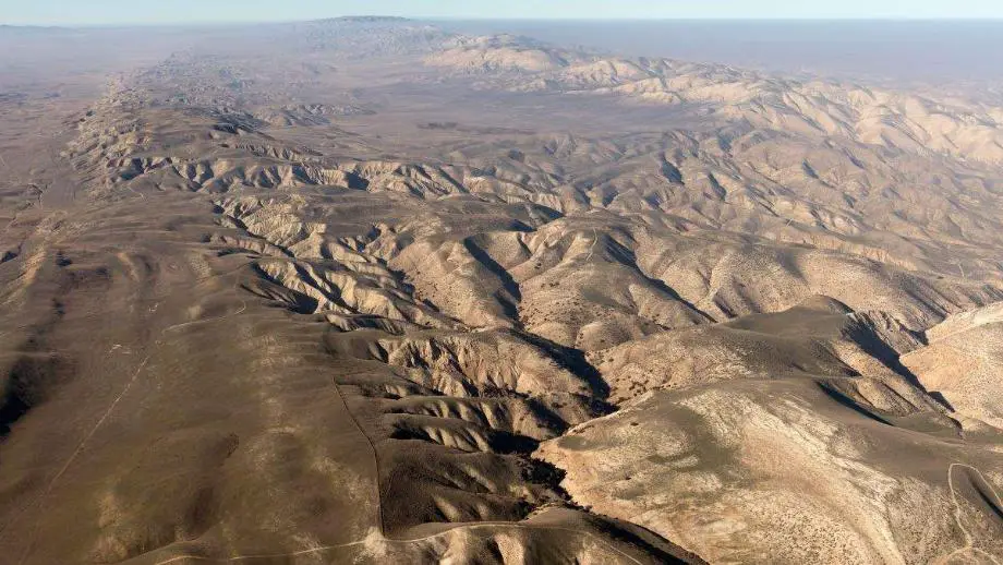 Rocky Earth Surface with blue sky