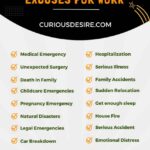 Family Emergency Excuses for Work infographic