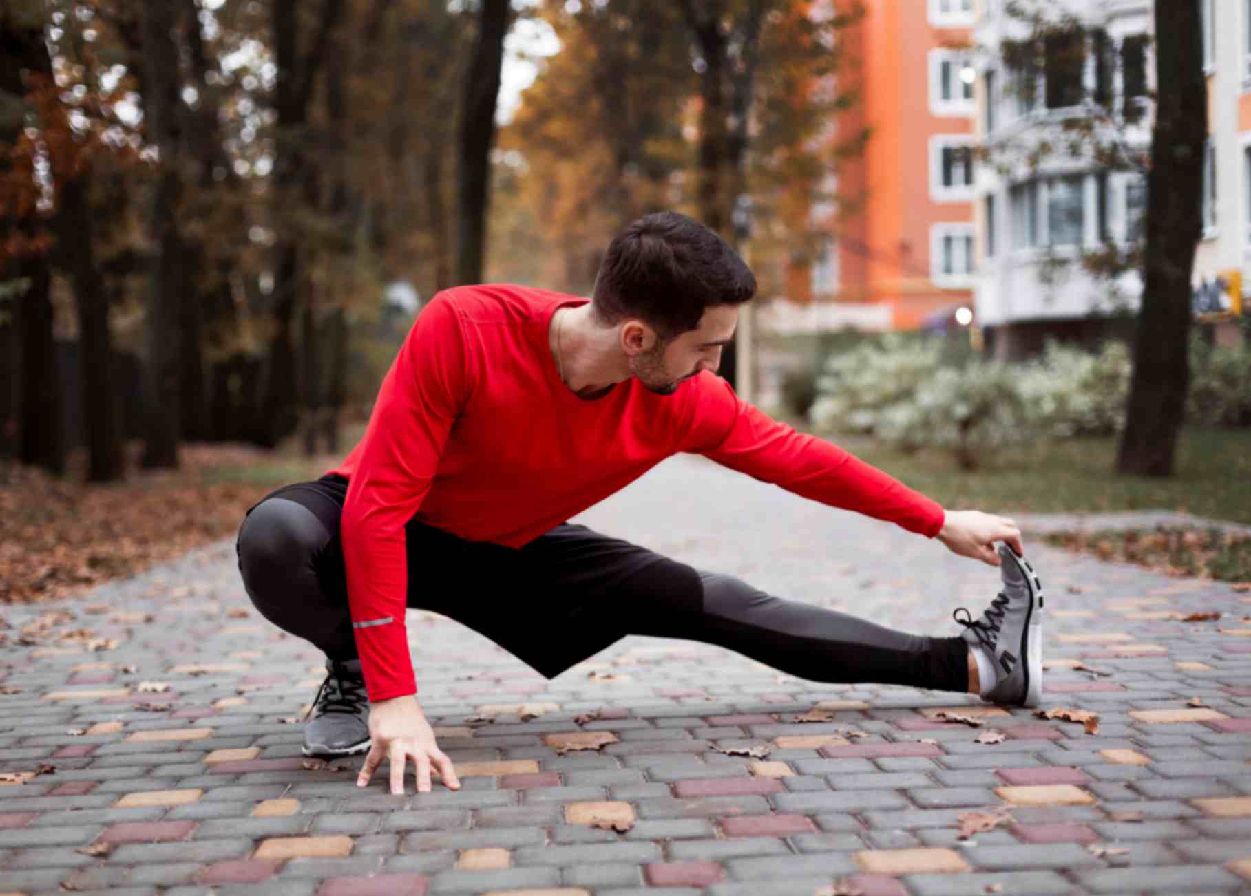 Man Stretching Outdoor