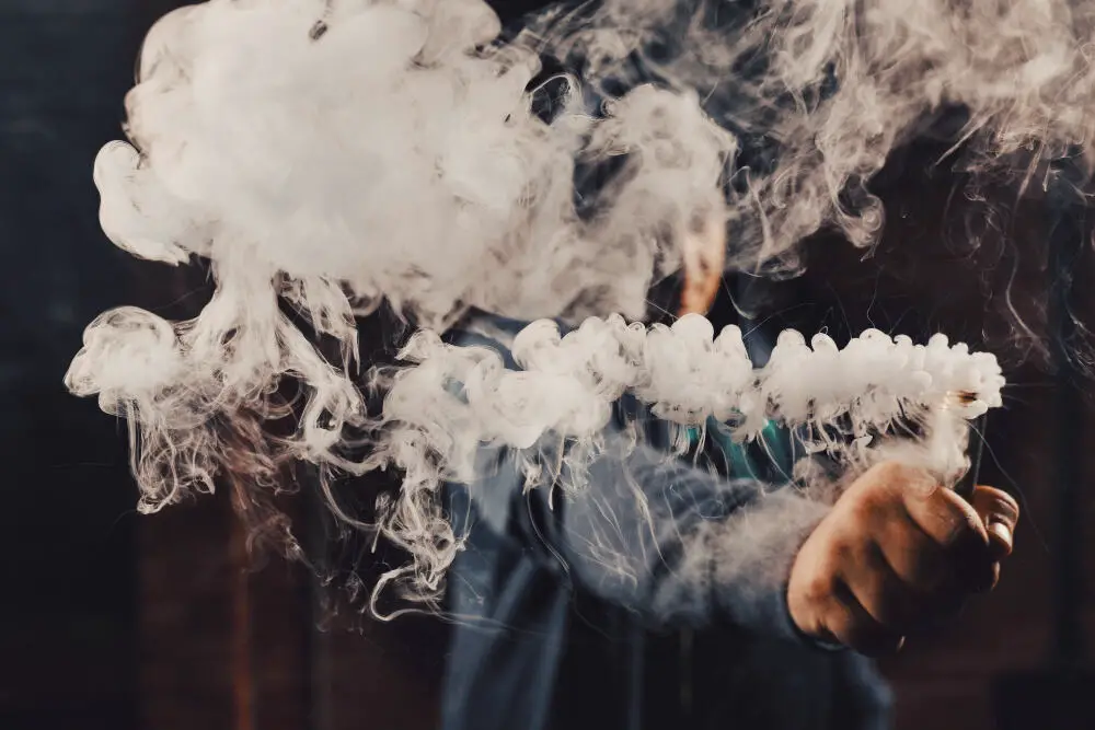 Man Vaping E Cigarette