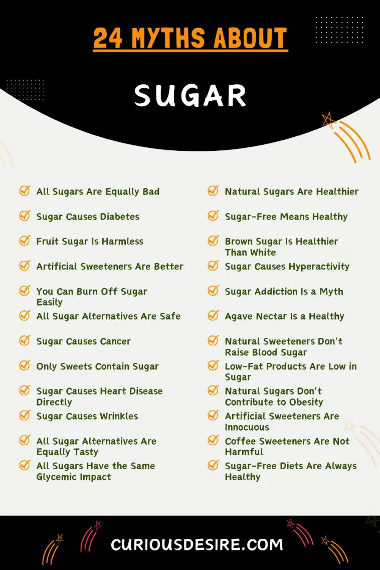 Myths About Sugar - Infographic
