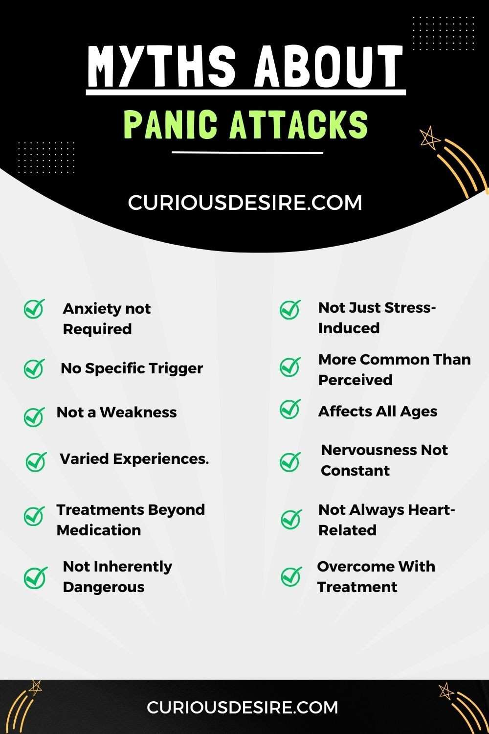 Myths About Panic Attacks -Infographics 