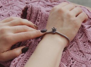 Person Wearing Multi Colour Magnetic Bracelet