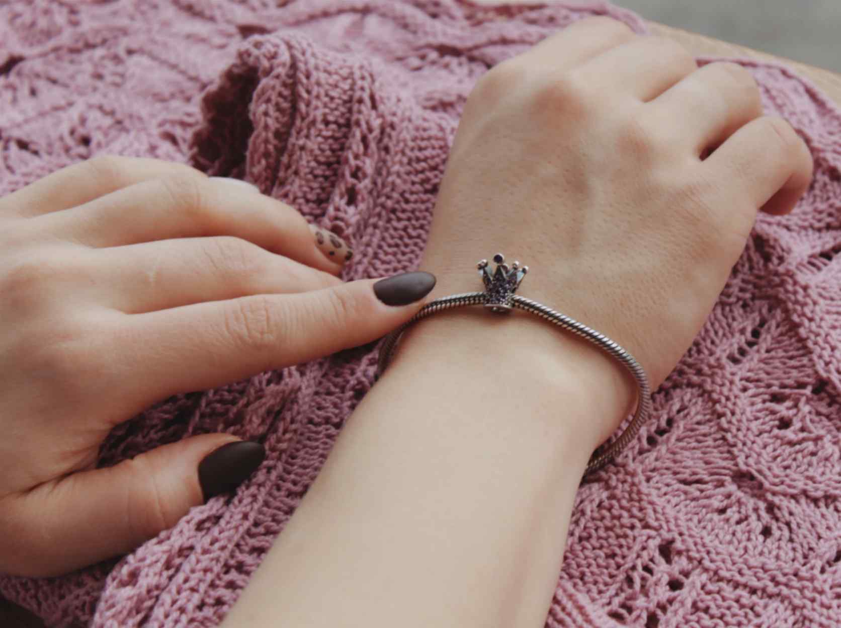 Person Wearing Multi Colour Magnetic Bracelet