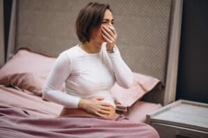 Pregnant Women Feeling Morning Sickness