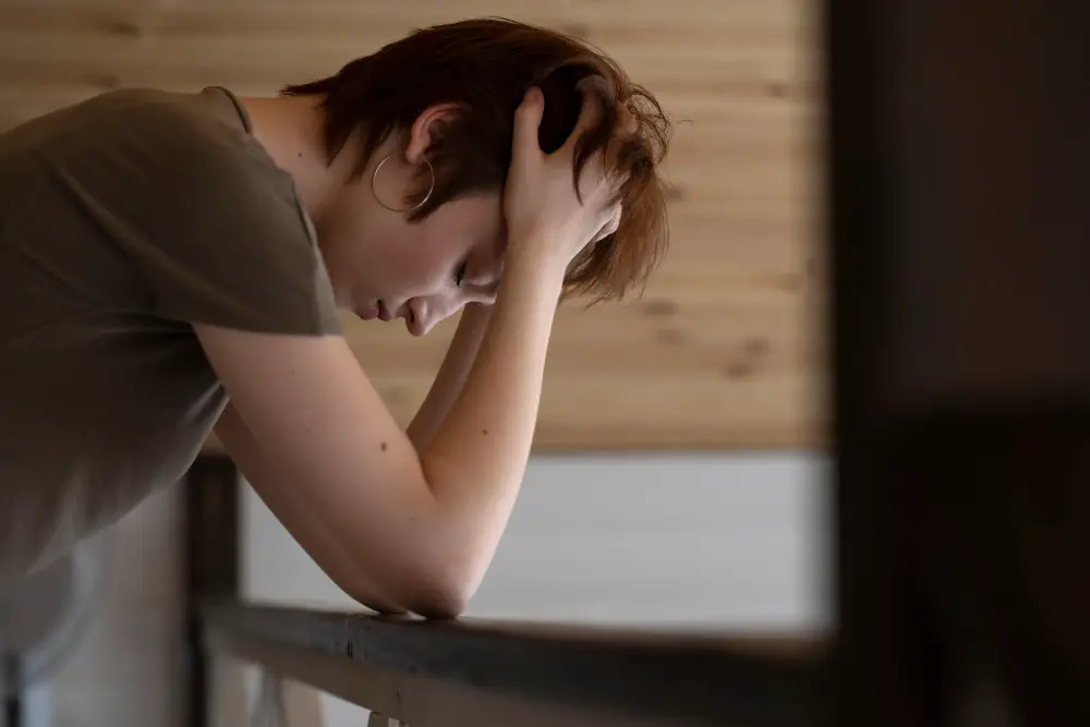 Worried Teenage Girl with Mental Health Issue