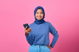 Teenage girl using tech-Myths About Adolescents