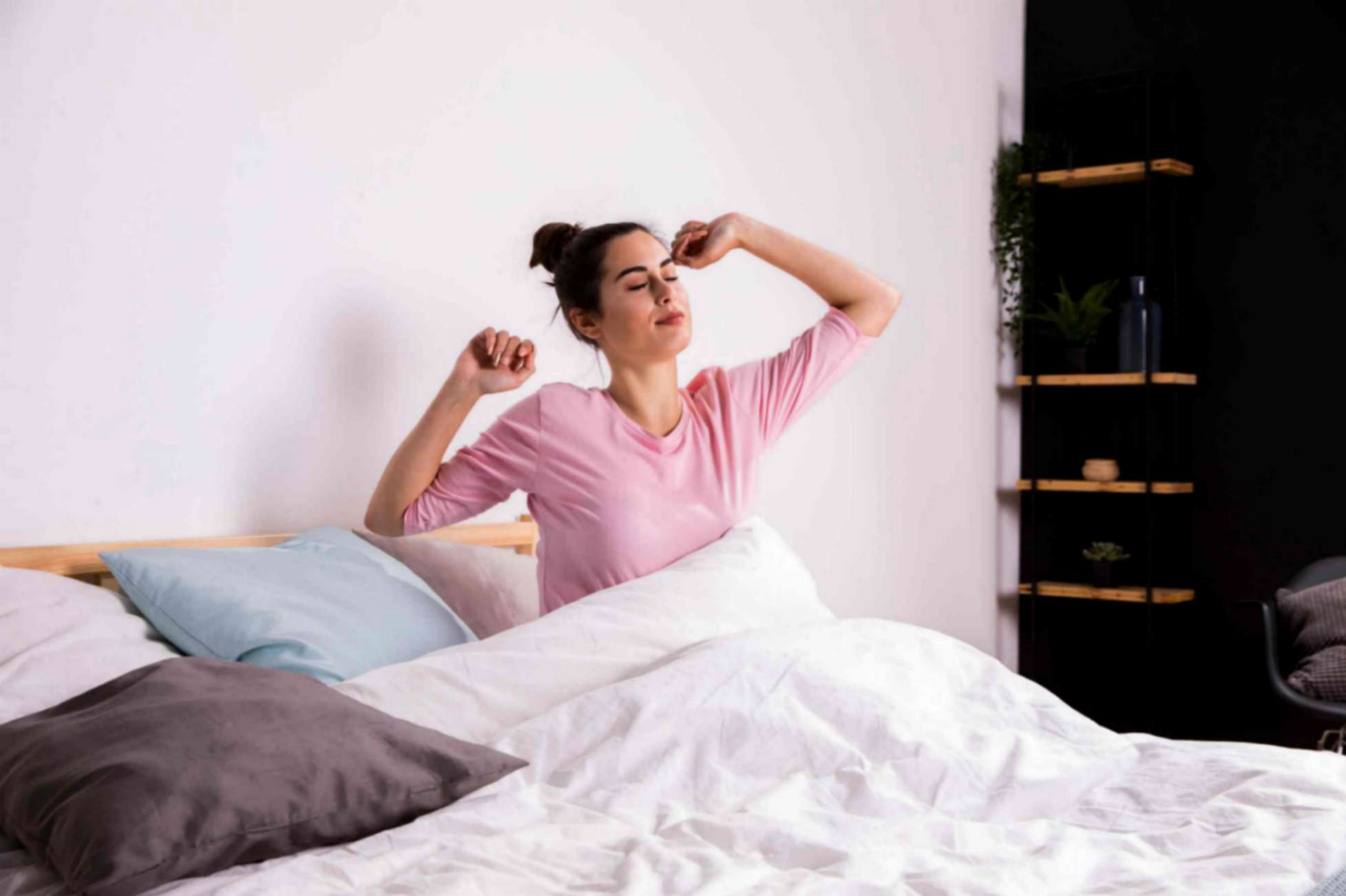 Women Waking Up in the Morning