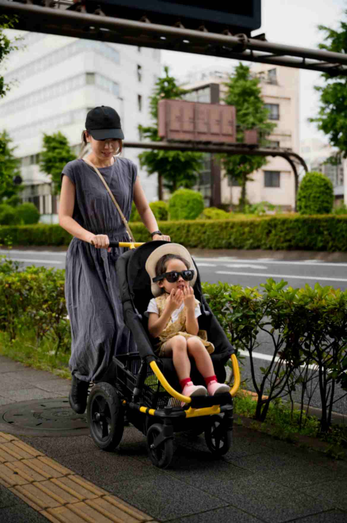 Women is Taking Out a Baby for a walk