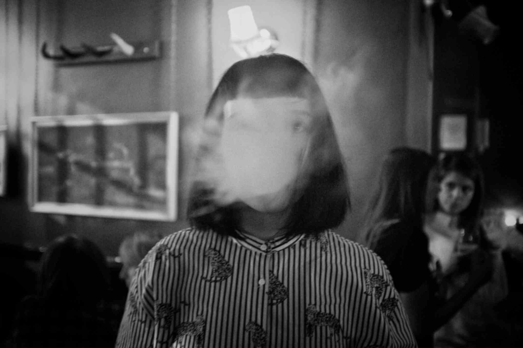 A child having puzzled thoughts because of mental illness