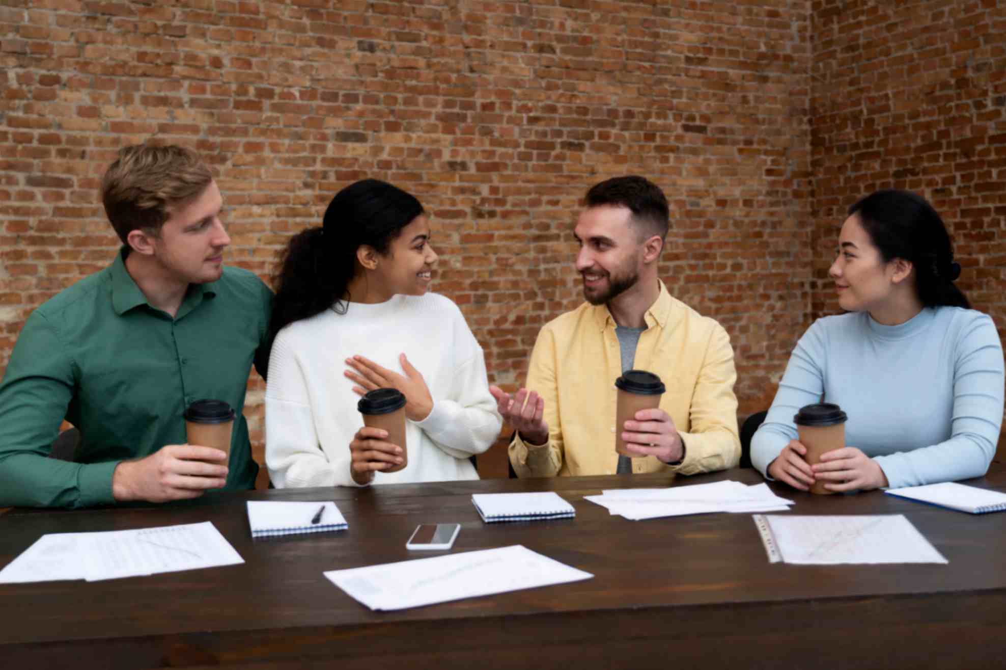 Corporate Workers Brainstorming Together