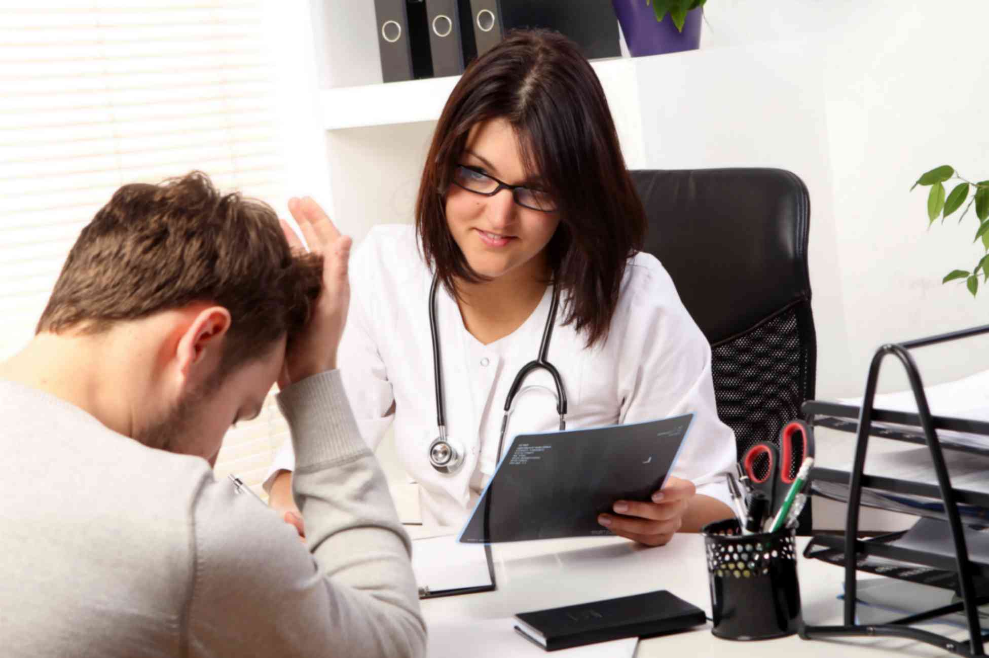 Doctor Talking with Anxiety Patient