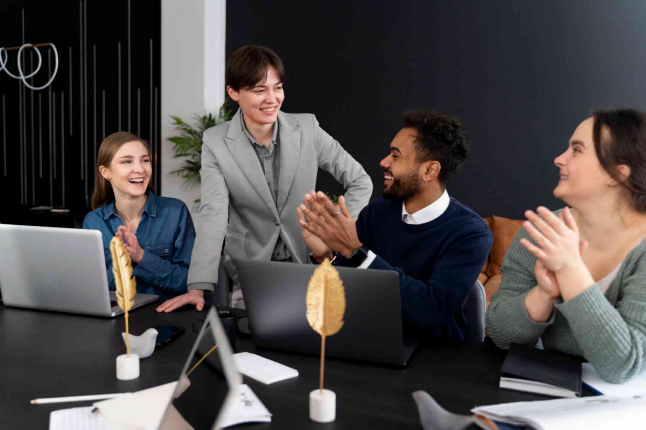 Employee is Getting Appreciation from Colleagues