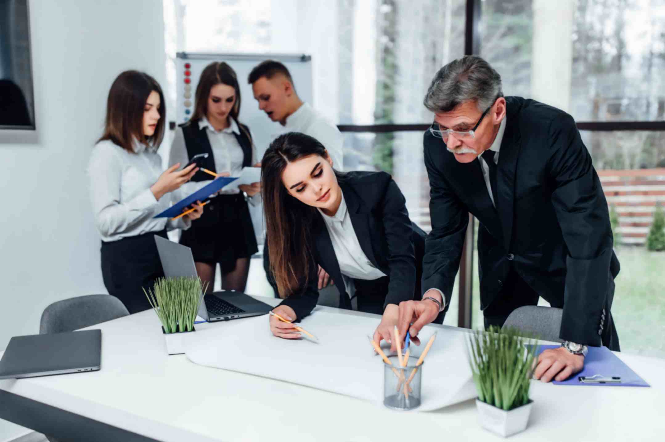 Employees Working Together on a Project