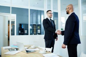Employees made a deal and shows business unity