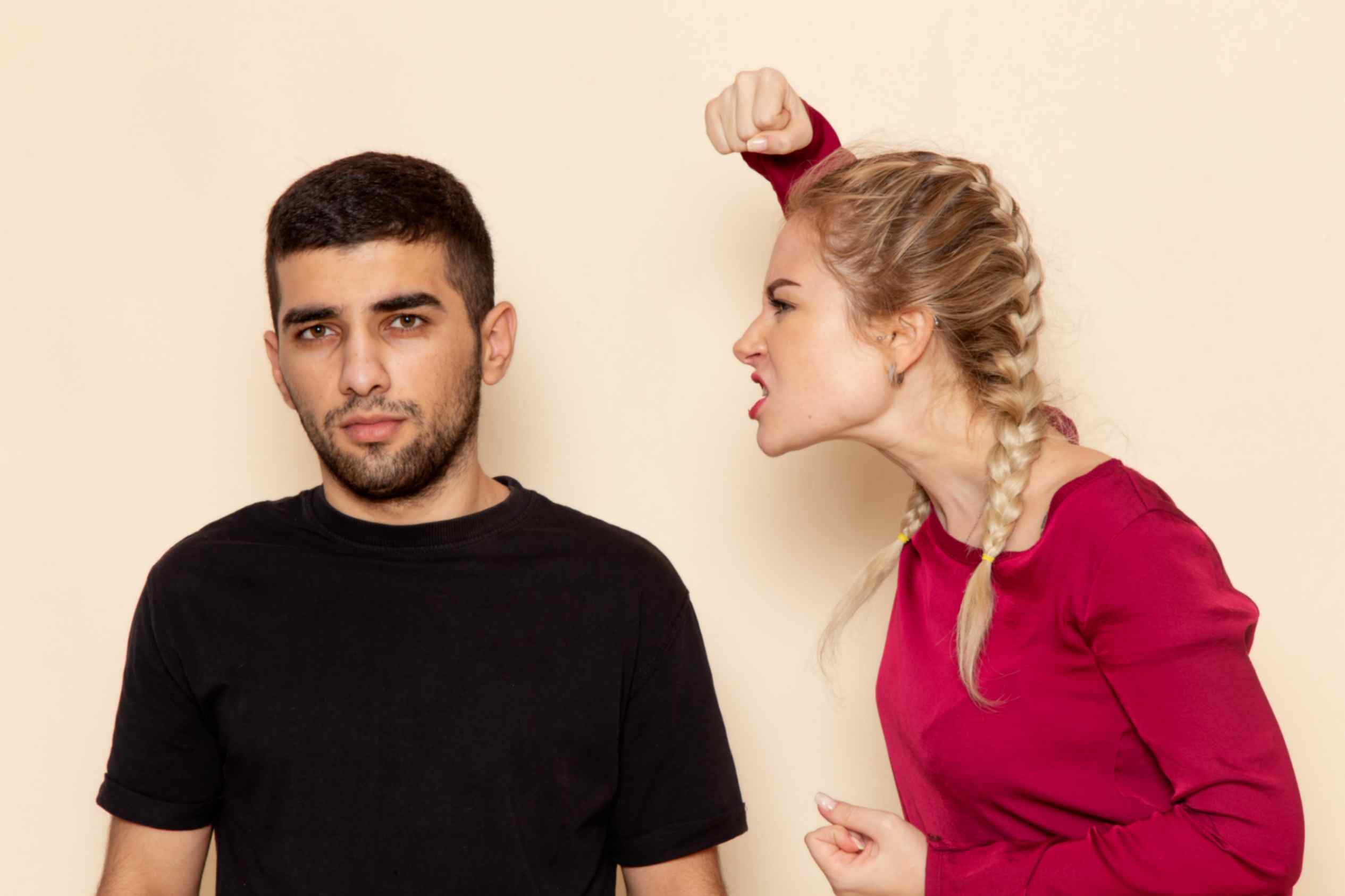 Female Shouting and Arguing With Male 