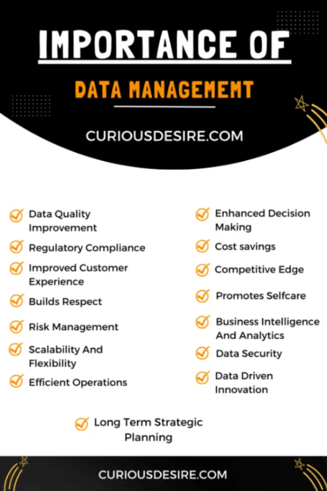 Importance of Data Management Infographic