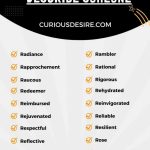 R Words to Describe Someone infographic