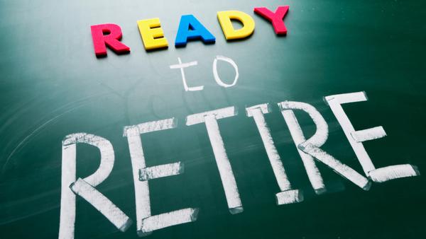 Ready to Retire written against a green background, 