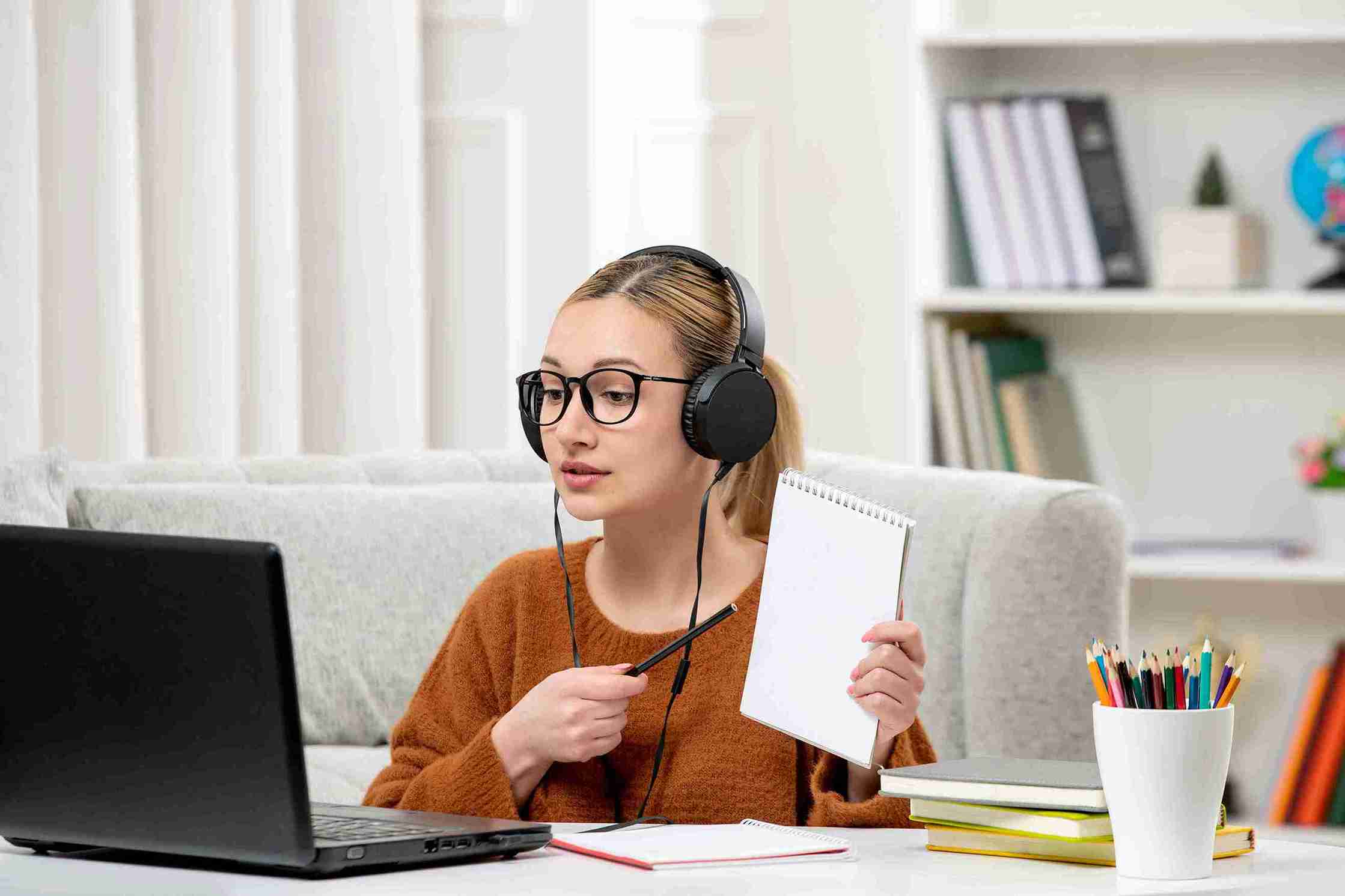 Young Kid Taking Online Class