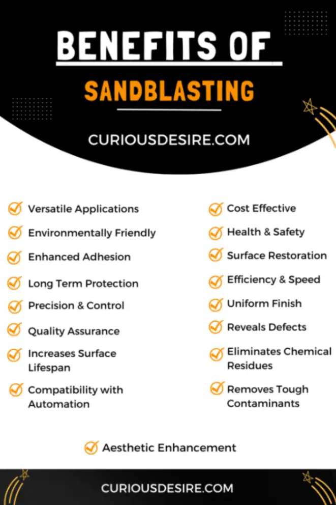Benefits of Sandblasting Infographic