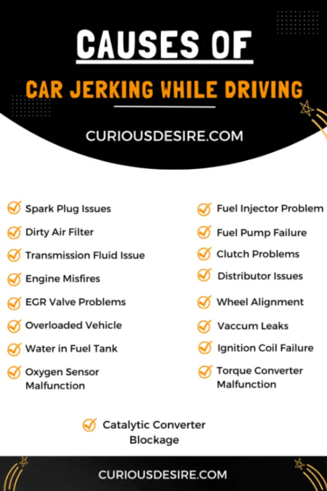 Causes of Car Jerking While Driving Infographic
