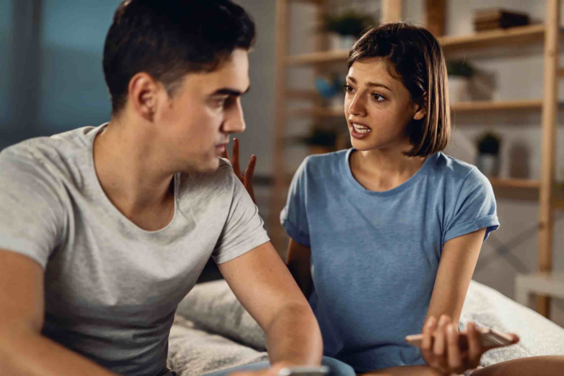Couple Resolving Fight Through Communication