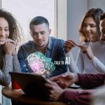 Group of people using AI tools