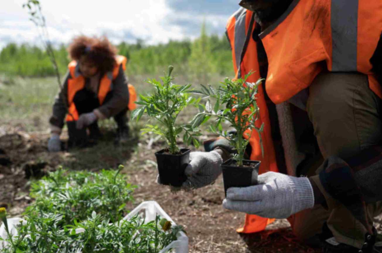 Reforestation done by voluntary group