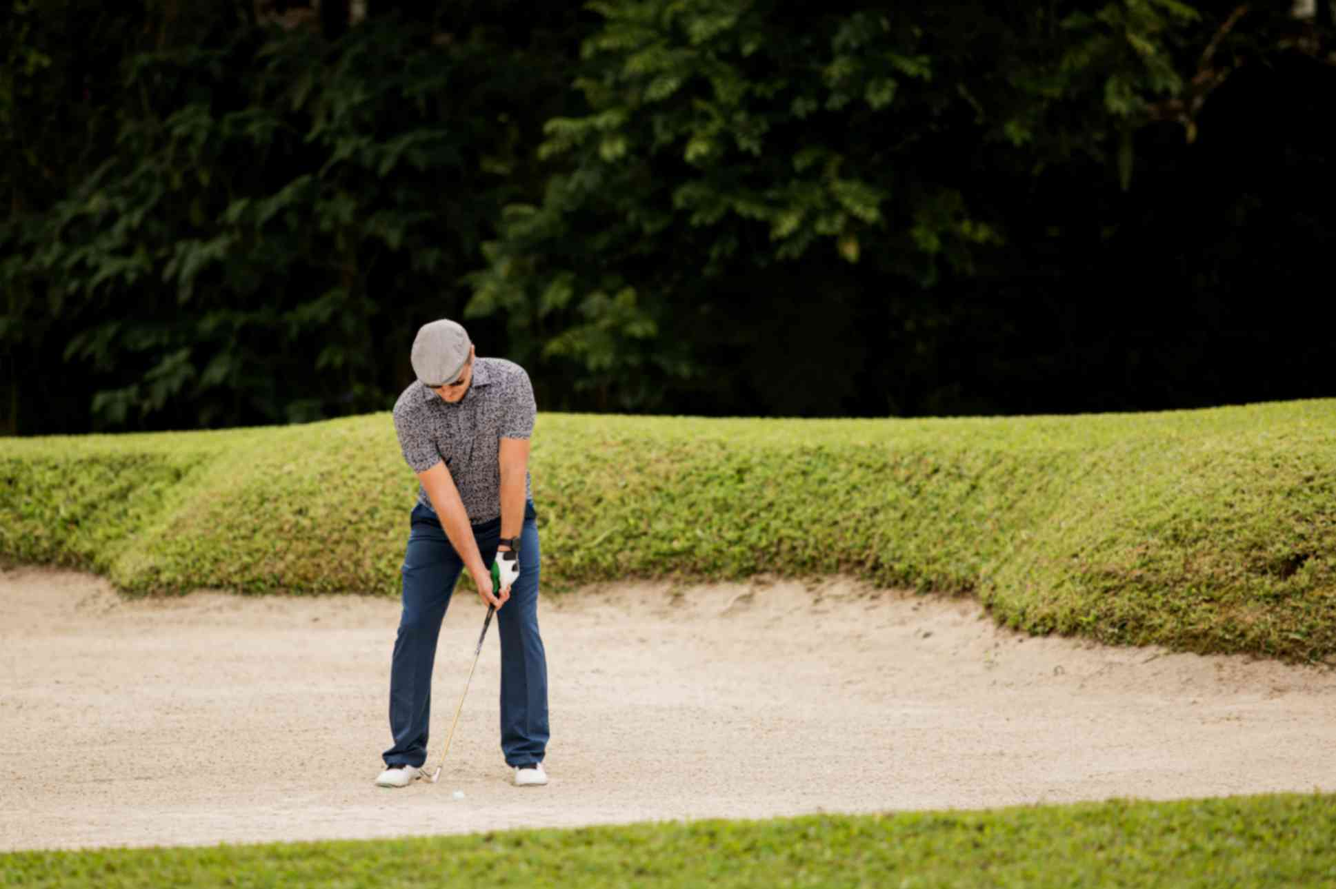 Senior Citizen Playing Golf