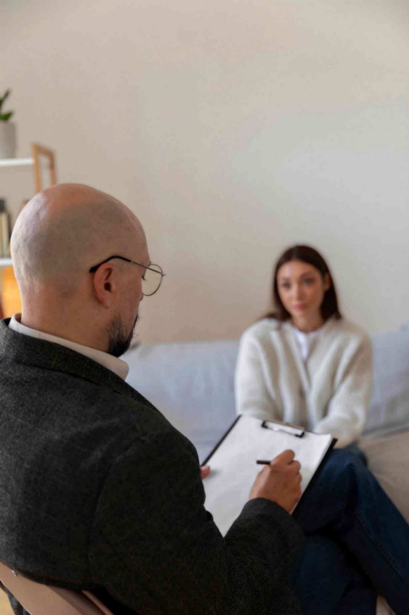  Women is Consulting With Psychotherapy